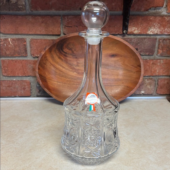 Les Verres Other - Vintage  Les Verres Italian Mid-Century Pressed Glass Decanter